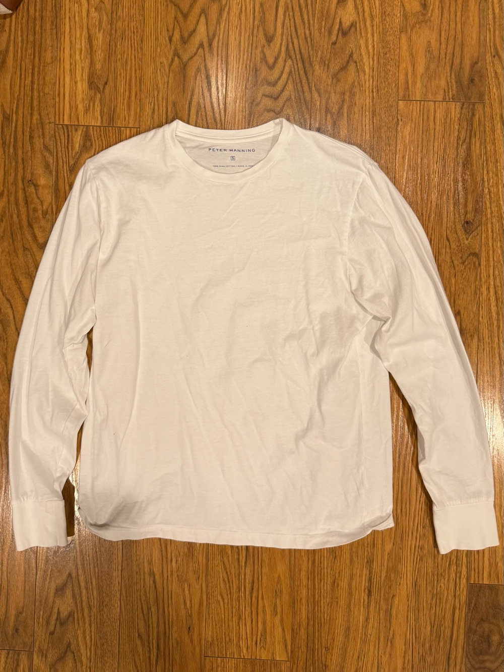 Long Sleeve Peter Manning Peruvian Pima Cotton Tee
